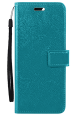 BASEY. Hoesje Geschikt voor OnePlus Nord CE4 Hoesje Book Case Hoes Portemonnee Cover Walletcase - Hoes Geschikt voor OnePlus Nord CE4 Hoes Bookcase Hoesje - Turquoise