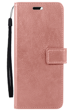 BASEY. Hoesje Geschikt voor OnePlus Nord CE4 Hoesje Book Case Hoes Portemonnee Cover Walletcase - Hoes Geschikt voor OnePlus Nord CE4 Hoes Bookcase Hoesje - Rosé goud