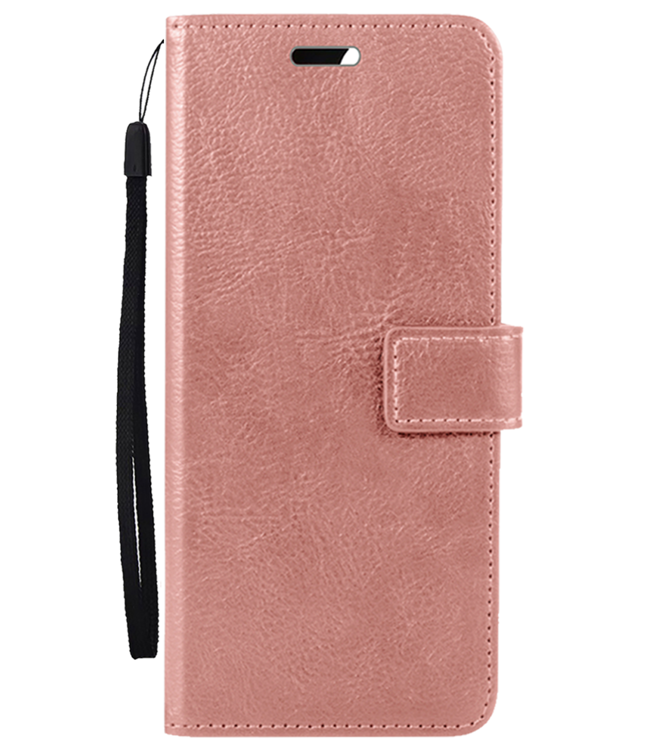 BASEY. Hoesje Geschikt voor OnePlus Nord CE4 Hoesje Book Case Hoes Portemonnee Cover Walletcase - Hoes Geschikt voor OnePlus Nord CE4 Hoes Bookcase Hoesje - Rosé goud