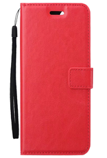 BASEY. Hoesje Geschikt voor OnePlus Nord CE4 Hoesje Book Case Hoes Portemonnee Cover Walletcase - Hoes Geschikt voor OnePlus Nord CE4 Hoes Bookcase Hoesje - Rood