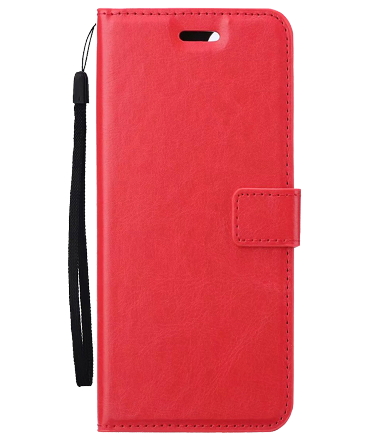 BASEY. Hoesje Geschikt voor OnePlus Nord CE4 Hoesje Book Case Hoes Portemonnee Cover Walletcase - Hoes Geschikt voor OnePlus Nord CE4 Hoes Bookcase Hoesje - Rood