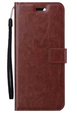 BASEY. Hoesje Geschikt voor OnePlus Nord CE4 Hoesje Book Case Hoes Portemonnee Cover Walletcase - Hoes Geschikt voor OnePlus Nord CE4 Hoes Bookcase Hoesje - Bruin