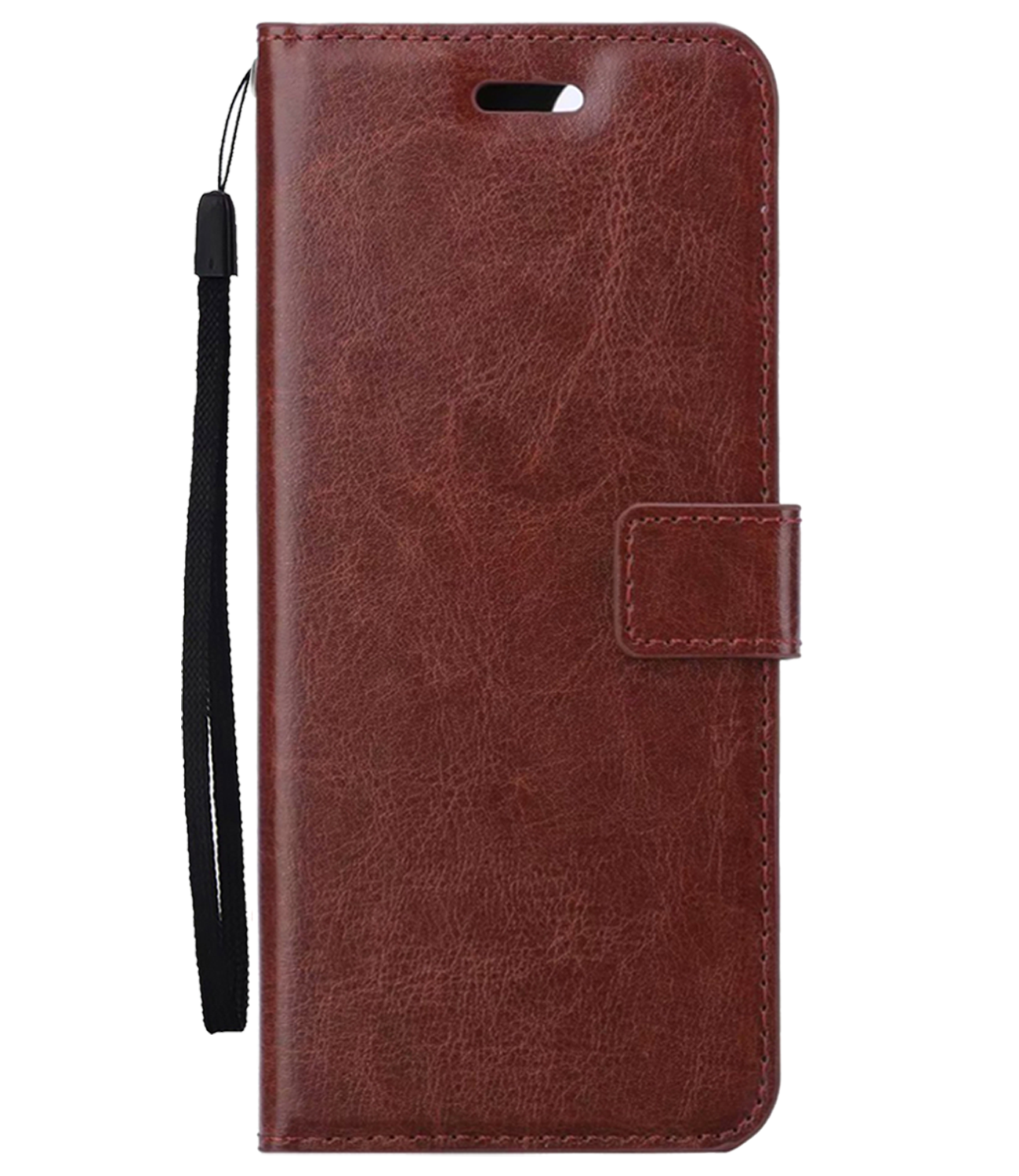 BASEY. Hoesje Geschikt voor OnePlus Nord CE4 Hoesje Book Case Hoes Portemonnee Cover Walletcase - Hoes Geschikt voor OnePlus Nord CE4 Hoes Bookcase Hoesje - Bruin