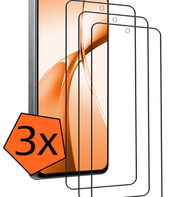 Nomfy Nomfy OnePlus Nord CE4 Screenprotector Glas  Full Cover - 3 PACK