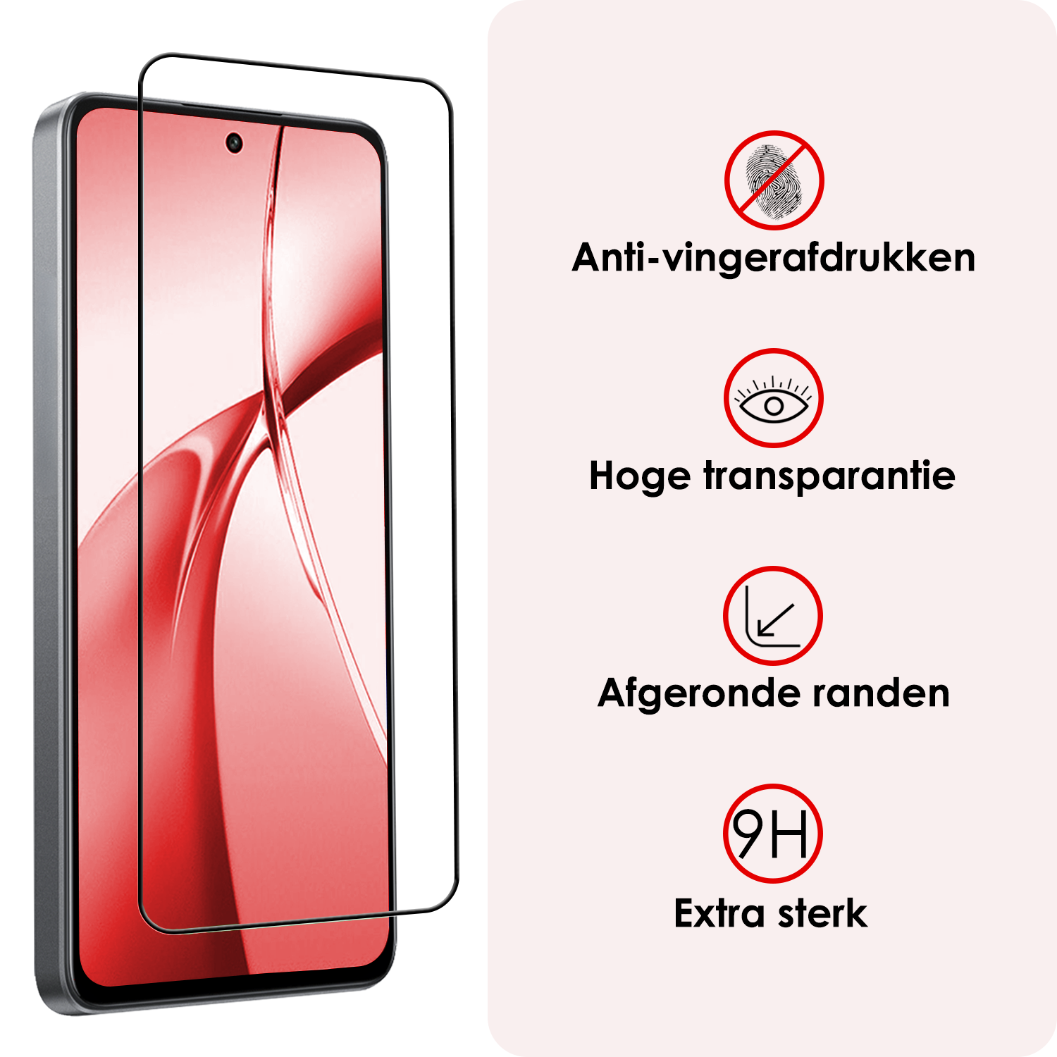 NoXx Screenprotector Geschikt voor OnePlus Nord CE4 Screenprotector Glas Gehard Tempered Glass Full Cover - Screenprotector Geschikt voor OnePlus Nord CE4 Screen Protector Screen Cover