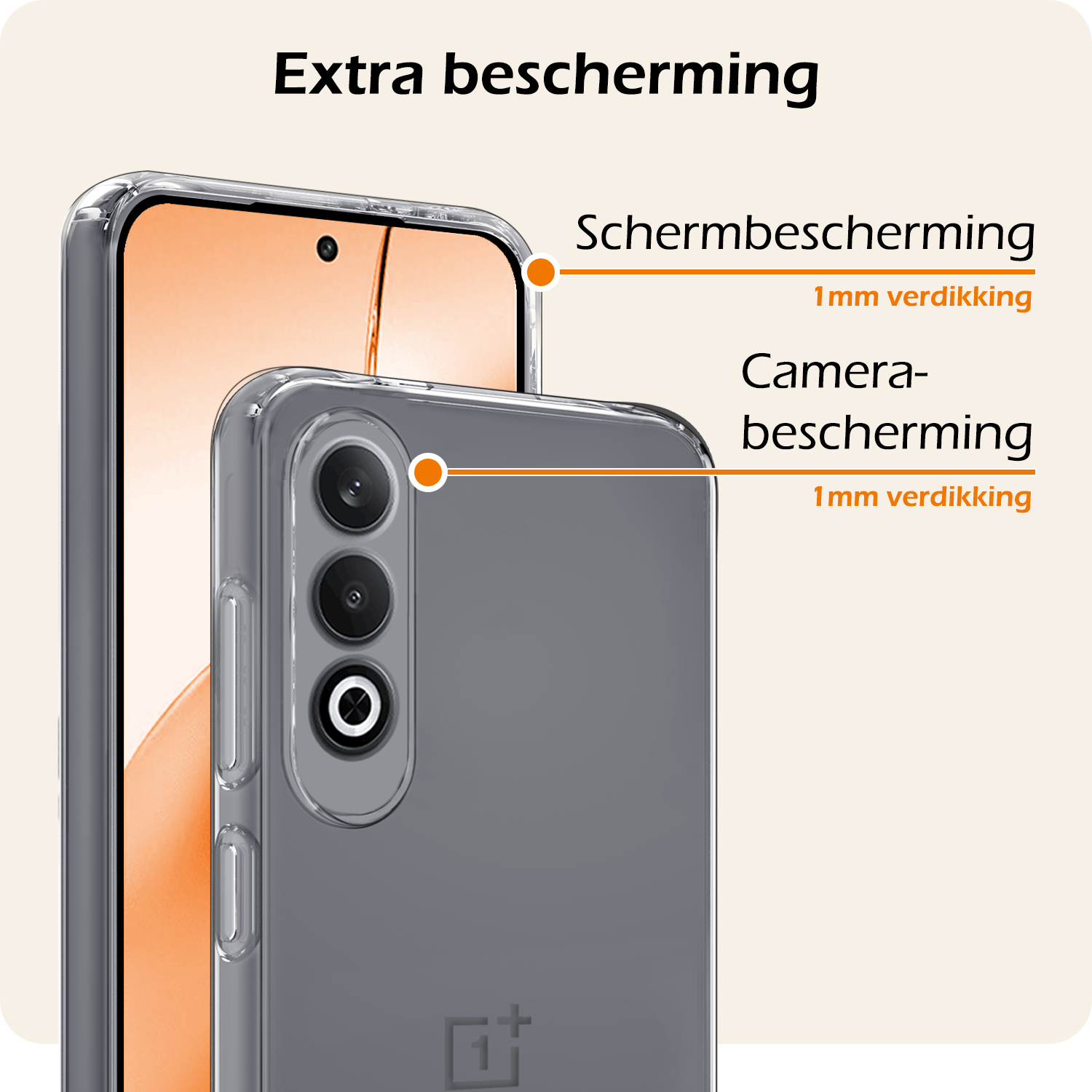 Nomfy Hoesje Geschikt voor OnePlus Nord CE4 Hoesje Siliconen Case Hoes Met 2x Screenprotector - Hoes Geschikt voor OnePlus Nord CE4 Hoes Cover Case - Transparant