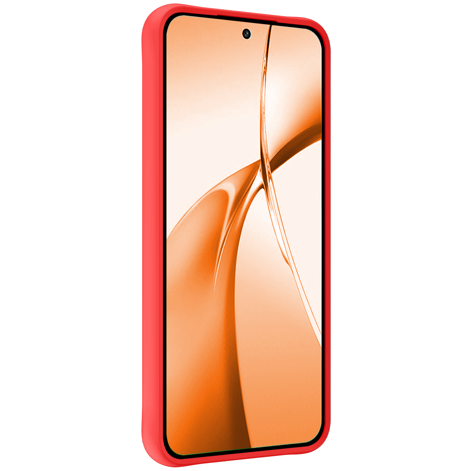 Nomfy Hoesje Geschikt voor OnePlus Nord CE4 Hoesje Siliconen Case Hoes Met Screenprotector - Hoes Geschikt voor OnePlus Nord CE4 Hoes Cover Case - Rood