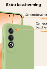 Nomfy Hoesje Geschikt voor OnePlus Nord CE4 Hoesje Siliconen Case Hoes Met Screenprotector - Hoes Geschikt voor OnePlus Nord CE4 Hoes Cover Case - Groen