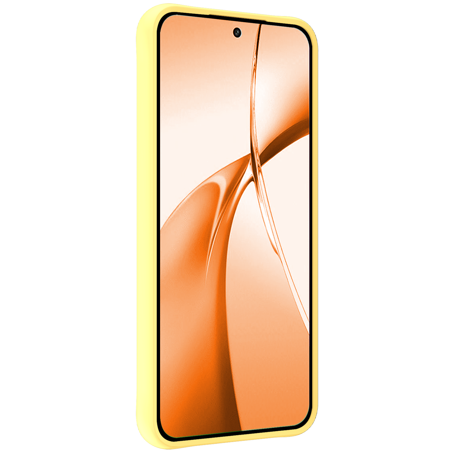 Nomfy Hoesje Geschikt voor OnePlus Nord CE4 Hoesje Siliconen Case Hoes Met Screenprotector - Hoes Geschikt voor OnePlus Nord CE4 Hoes Cover Case - Geel