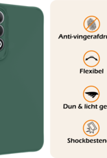 Nomfy Hoesje Geschikt voor OnePlus Nord CE4 Hoesje Siliconen Case Hoes Met Screenprotector - Hoes Geschikt voor OnePlus Nord CE4 Hoes Cover Case - Donkergroen