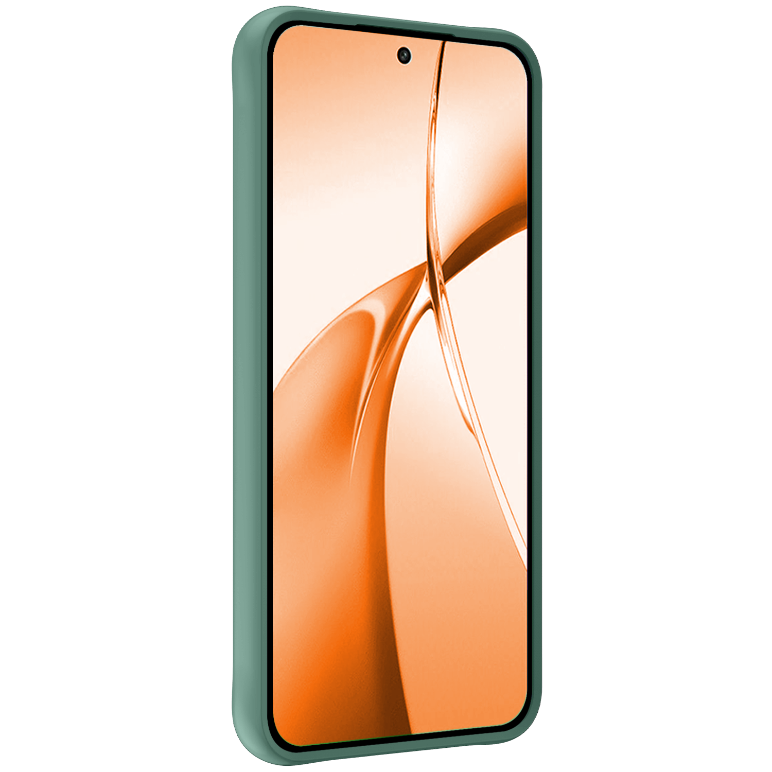 Nomfy Hoesje Geschikt voor OnePlus Nord CE4 Hoesje Siliconen Case Hoes Met Screenprotector - Hoes Geschikt voor OnePlus Nord CE4 Hoes Cover Case - Donkergroen