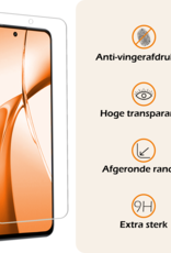 Nomfy Hoesje Geschikt voor OnePlus Nord CE4 Hoesje Siliconen Case Hoes Met Screenprotector - Hoes Geschikt voor OnePlus Nord CE4 Hoes Cover Case - Rood