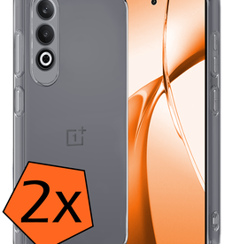 Nomfy Nomfy OnePlus Nord CE4 Hoesje Siliconen - Transparant - 2 PACK