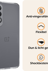 Nomfy Hoesje Geschikt voor OnePlus Nord CE4 Hoesje Siliconen Case Hoes - Hoes Geschikt voor OnePlus Nord CE4 Hoes Cover Case - Transparant - 2 PACK