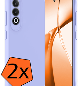 Nomfy Nomfy OnePlus Nord CE4 Hoesje Siliconen - Lichtblauw - 2 PACK