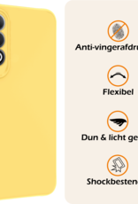 Nomfy Hoesje Geschikt voor OnePlus Nord CE4 Hoesje Siliconen Case Hoes - Hoes Geschikt voor OnePlus Nord CE4 Hoes Cover Case - Geel - 2 PACK