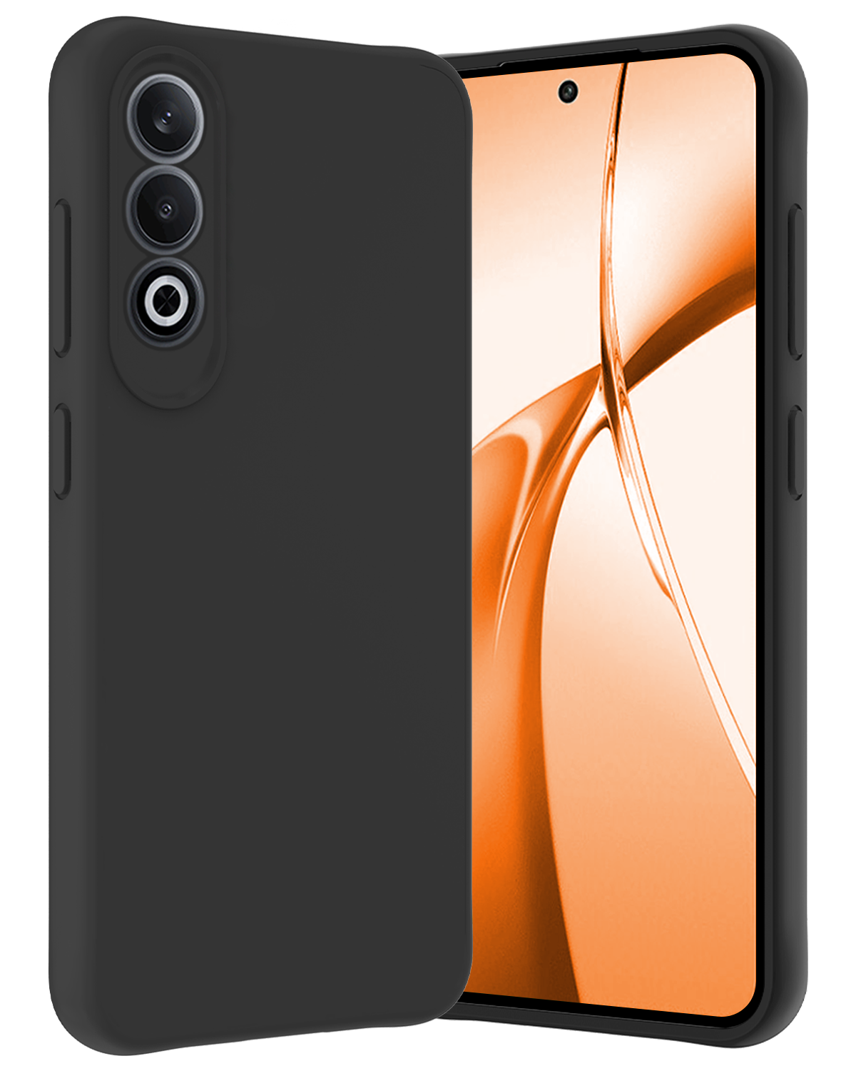 Nomfy Hoesje Geschikt voor OnePlus Nord CE4 Hoesje Siliconen Case Hoes - Hoes Geschikt voor OnePlus Nord CE4 Hoes Cover Case - Zwart