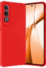 Nomfy Hoesje Geschikt voor OnePlus Nord CE4 Hoesje Siliconen Case Hoes - Hoes Geschikt voor OnePlus Nord CE4 Hoes Cover Case - Rood