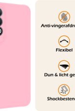 Nomfy Hoesje Geschikt voor OnePlus Nord CE4 Hoesje Siliconen Case Hoes - Hoes Geschikt voor OnePlus Nord CE4 Hoes Cover Case - Lichtroze