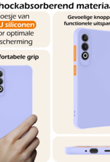 Nomfy Hoesje Geschikt voor OnePlus Nord CE4 Hoesje Siliconen Case Hoes - Hoes Geschikt voor OnePlus Nord CE4 Hoes Cover Case - Lichtblauw