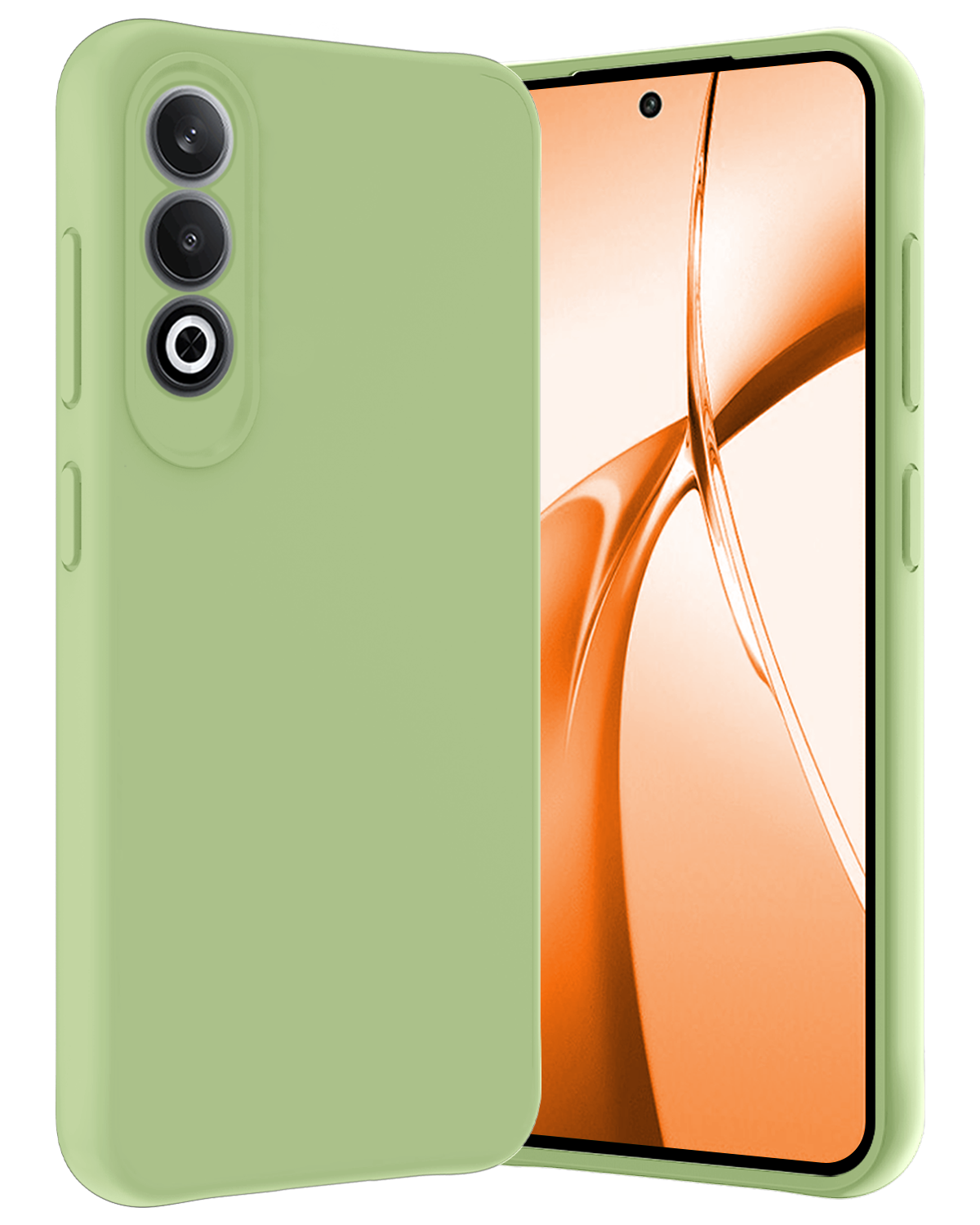 Nomfy Hoesje Geschikt voor OnePlus Nord CE4 Hoesje Siliconen Case Hoes - Hoes Geschikt voor OnePlus Nord CE4 Hoes Cover Case - Groen