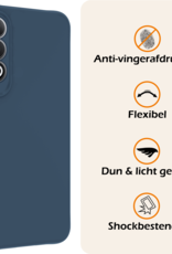 Nomfy Hoesje Geschikt voor OnePlus Nord CE4 Hoesje Siliconen Case Hoes - Hoes Geschikt voor OnePlus Nord CE4 Hoes Cover Case - Donkerblauw