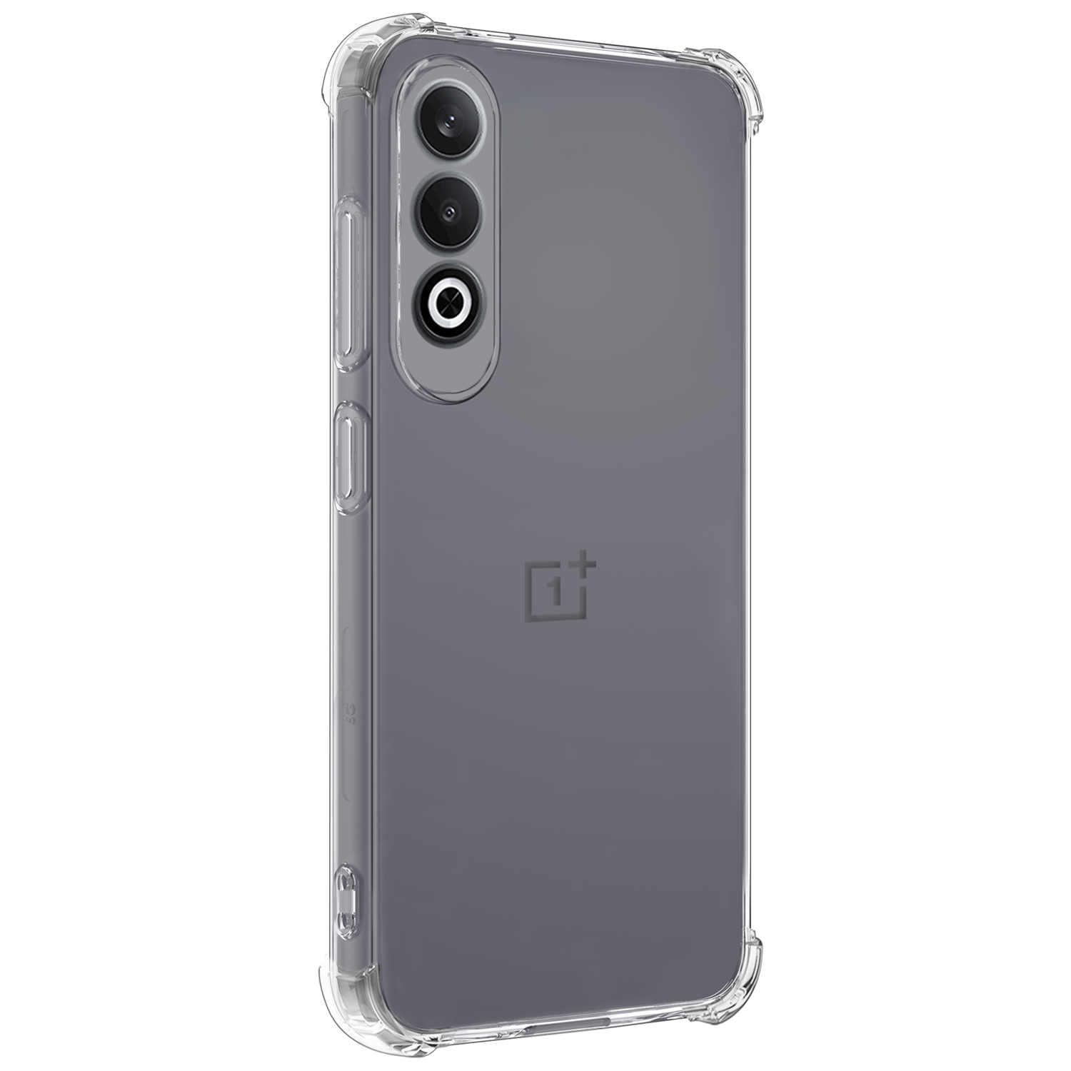 Nomfy Hoesje Geschikt voor OnePlus Nord CE4 Hoesje Siliconen Shock Proof Case Hoes Met Screenprotector - Hoes Geschikt voor OnePlus Nord CE4 Hoes Cover Case Shockproof - Transparant