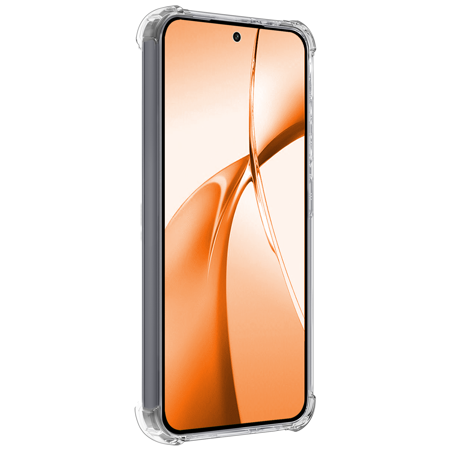 Nomfy Hoesje Geschikt voor OnePlus Nord CE4 Hoesje Siliconen Shock Proof Case Hoes Met Screenprotector - Hoes Geschikt voor OnePlus Nord CE4 Hoes Cover Case Shockproof - Transparant