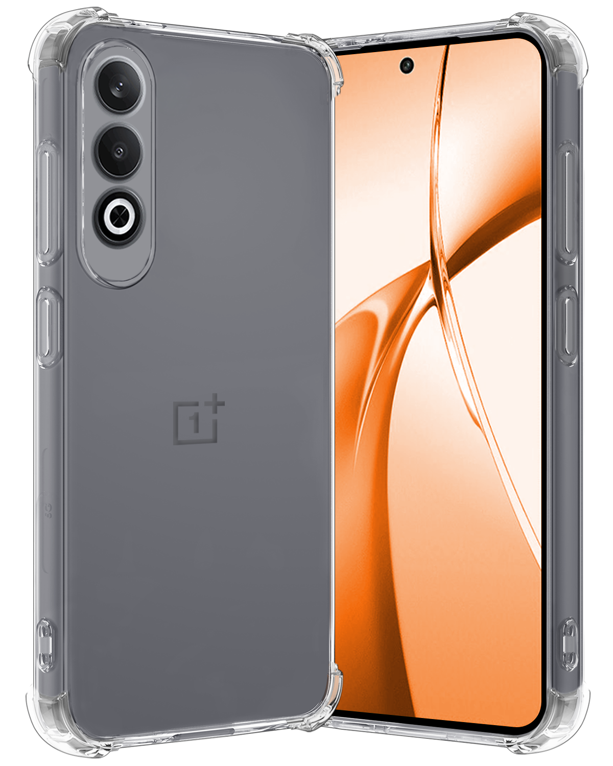 Nomfy Hoesje Geschikt voor OnePlus Nord CE4 Hoesje Siliconen Shock Proof Case Hoes - Hoes Geschikt voor OnePlus Nord CE4 Hoes Cover Case Shockproof - Transparant