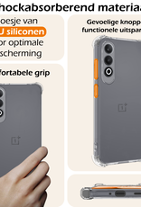 Nomfy Hoesje Geschikt voor OnePlus Nord CE4 Hoesje Siliconen Shock Proof Case Hoes - Hoes Geschikt voor OnePlus Nord CE4 Hoes Cover Case Shockproof - Transparant