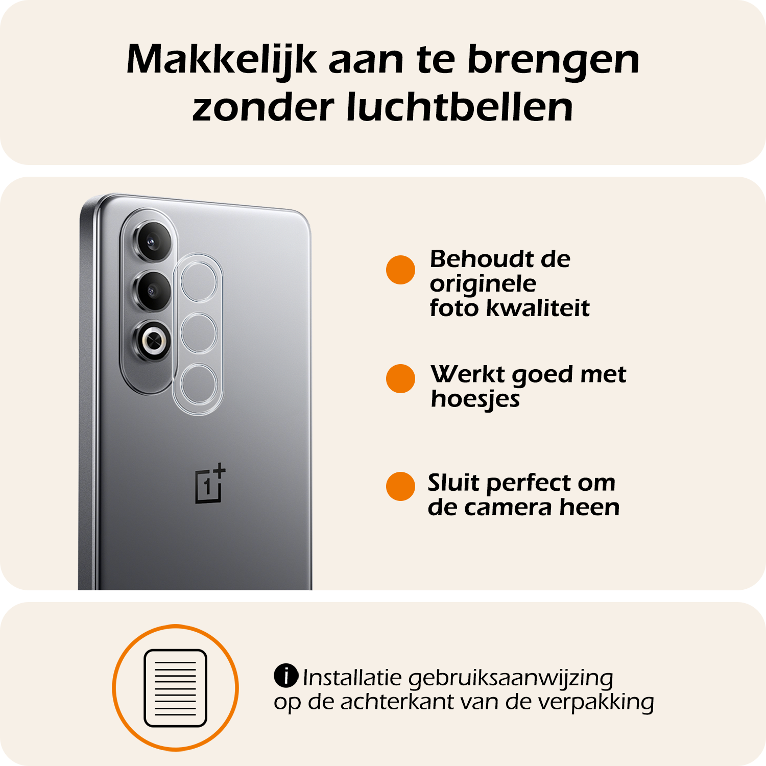 Nomfy Screenprotector Geschikt voor OnePlus Nord CE4 Camera Lens Screenprotector Glas - Screenprotector Geschikt voor OnePlus Nord CE4 Screenprotector Camera Protector Gehard Glas - 2 PACK