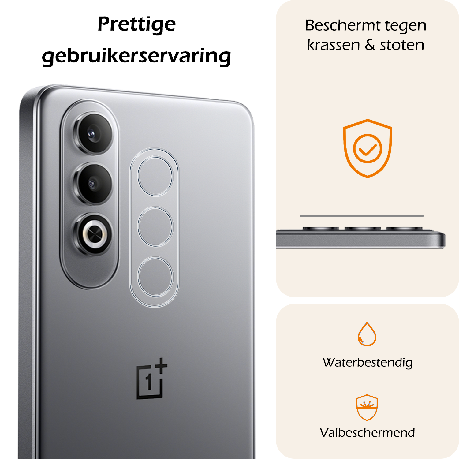 Nomfy Screenprotector Geschikt voor OnePlus Nord CE4 Camera Lens Screenprotector Glas - Screenprotector Geschikt voor OnePlus Nord CE4 Screenprotector Camera Protector Gehard Glas