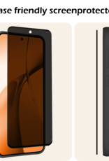 Nomfy Screenprotector Geschikt voor OnePlus Nord CE4 Screenprotector Privacy Glas Gehard Full Cover - Screenprotector Geschikt voor OnePlus Nord CE4 Screenprotector Privacy Tempered Glass - 2 PACK