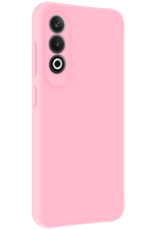 NoXx Hoesje Geschikt voor OnePlus Nord CE4 Hoesje Siliconen Case Hoes Met 2x Screenprotector - Hoes Geschikt voor OnePlus Nord CE4 Hoes Cover Case - Lichtroze