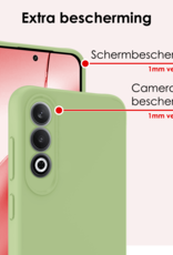 NoXx Hoesje Geschikt voor OnePlus Nord CE4 Hoesje Siliconen Case Hoes Met 2x Screenprotector - Hoes Geschikt voor OnePlus Nord CE4 Hoes Cover Case - Groen
