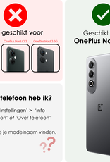 NoXx Hoesje Geschikt voor OnePlus Nord CE4 Hoesje Siliconen Case Hoes Met Screenprotector - Hoes Geschikt voor OnePlus Nord CE4 Hoes Cover Case - Zwart
