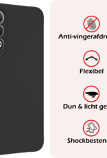 NoXx Hoesje Geschikt voor OnePlus Nord CE4 Hoesje Siliconen Case Hoes Met Screenprotector - Hoes Geschikt voor OnePlus Nord CE4 Hoes Cover Case - Zwart