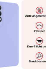 NoXx Hoesje Geschikt voor OnePlus Nord CE4 Hoesje Siliconen Case Hoes Met Screenprotector - Hoes Geschikt voor OnePlus Nord CE4 Hoes Cover Case - Lichtblauw