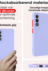 NoXx Hoesje Geschikt voor OnePlus Nord CE4 Hoesje Siliconen Case Hoes - Hoes Geschikt voor OnePlus Nord CE4 Hoes Cover Case - Lichtblauw - 2 PACK