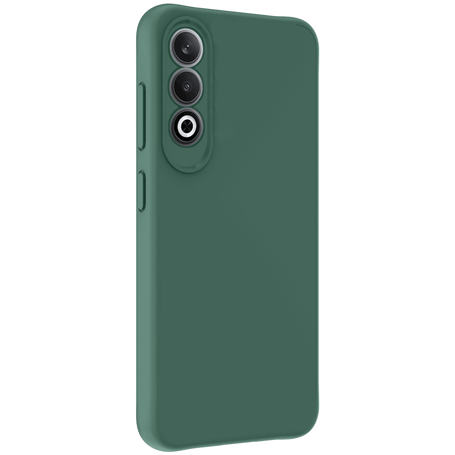 NoXx Hoesje Geschikt voor OnePlus Nord CE4 Hoesje Siliconen Case Hoes - Hoes Geschikt voor OnePlus Nord CE4 Hoes Cover Case - Donkergroen - 2 PACK