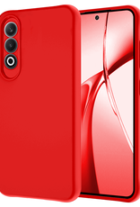 NoXx Hoesje Geschikt voor OnePlus Nord CE4 Hoesje Siliconen Case Hoes - Hoes Geschikt voor OnePlus Nord CE4 Hoes Cover Case - Rood