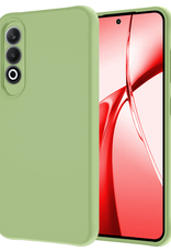 NoXx Hoesje Geschikt voor OnePlus Nord CE4 Hoesje Siliconen Case Hoes - Hoes Geschikt voor OnePlus Nord CE4 Hoes Cover Case - Groen