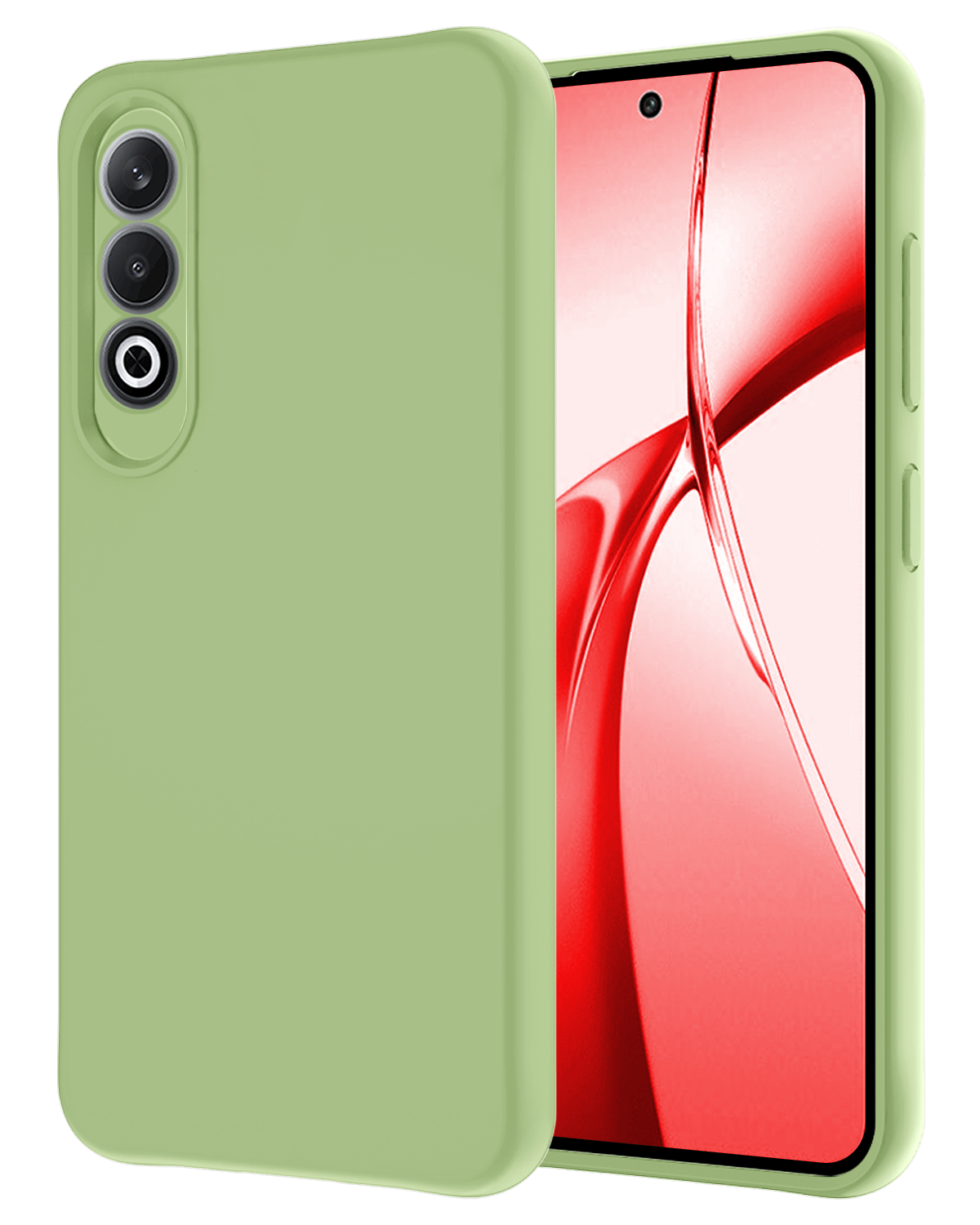 NoXx Hoesje Geschikt voor OnePlus Nord CE4 Hoesje Siliconen Case Hoes - Hoes Geschikt voor OnePlus Nord CE4 Hoes Cover Case - Groen