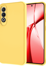 NoXx Hoesje Geschikt voor OnePlus Nord CE4 Hoesje Siliconen Case Hoes - Hoes Geschikt voor OnePlus Nord CE4 Hoes Cover Case - Geel