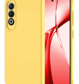 NoXx NoXx OnePlus Nord CE4 Hoesje Siliconen - Geel