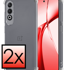 NoXx NoXx OnePlus Nord CE4 Hoesje Shockproof - Transparant - 2 PACK