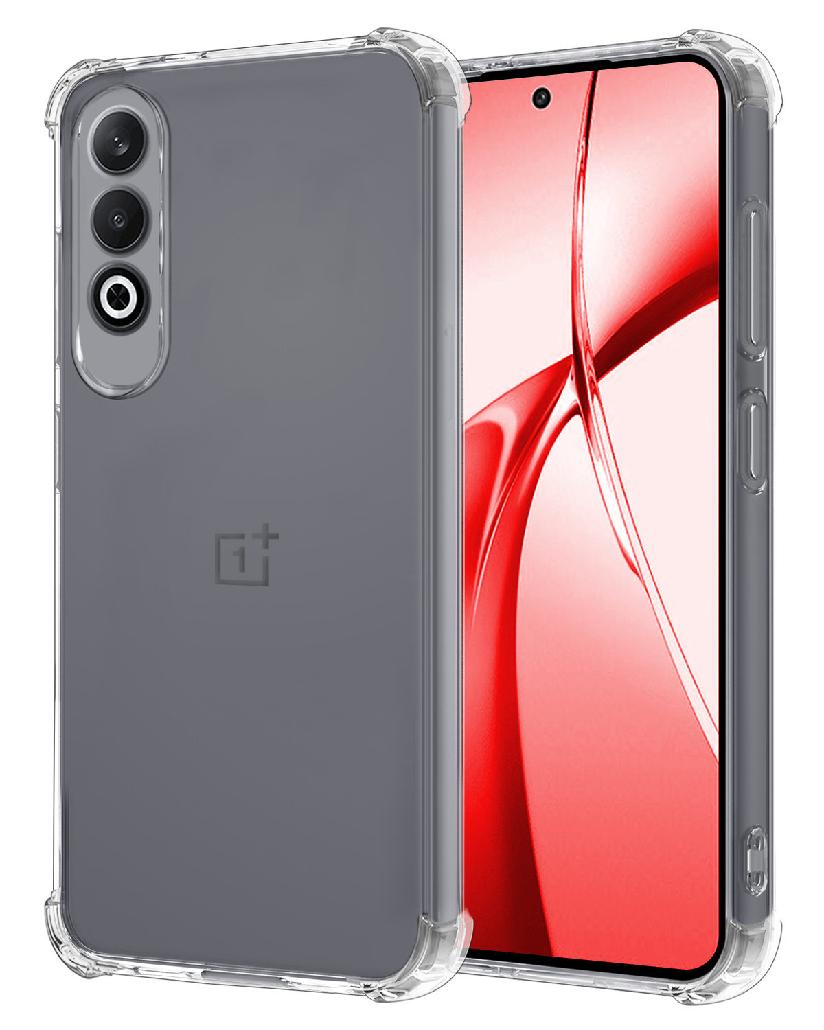 NoXx Hoesje Geschikt voor OnePlus Nord CE4 Hoesje Siliconen Shock Proof Case Hoes - Hoes Geschikt voor OnePlus Nord CE4 Hoes Cover Case Shockproof - Transparant