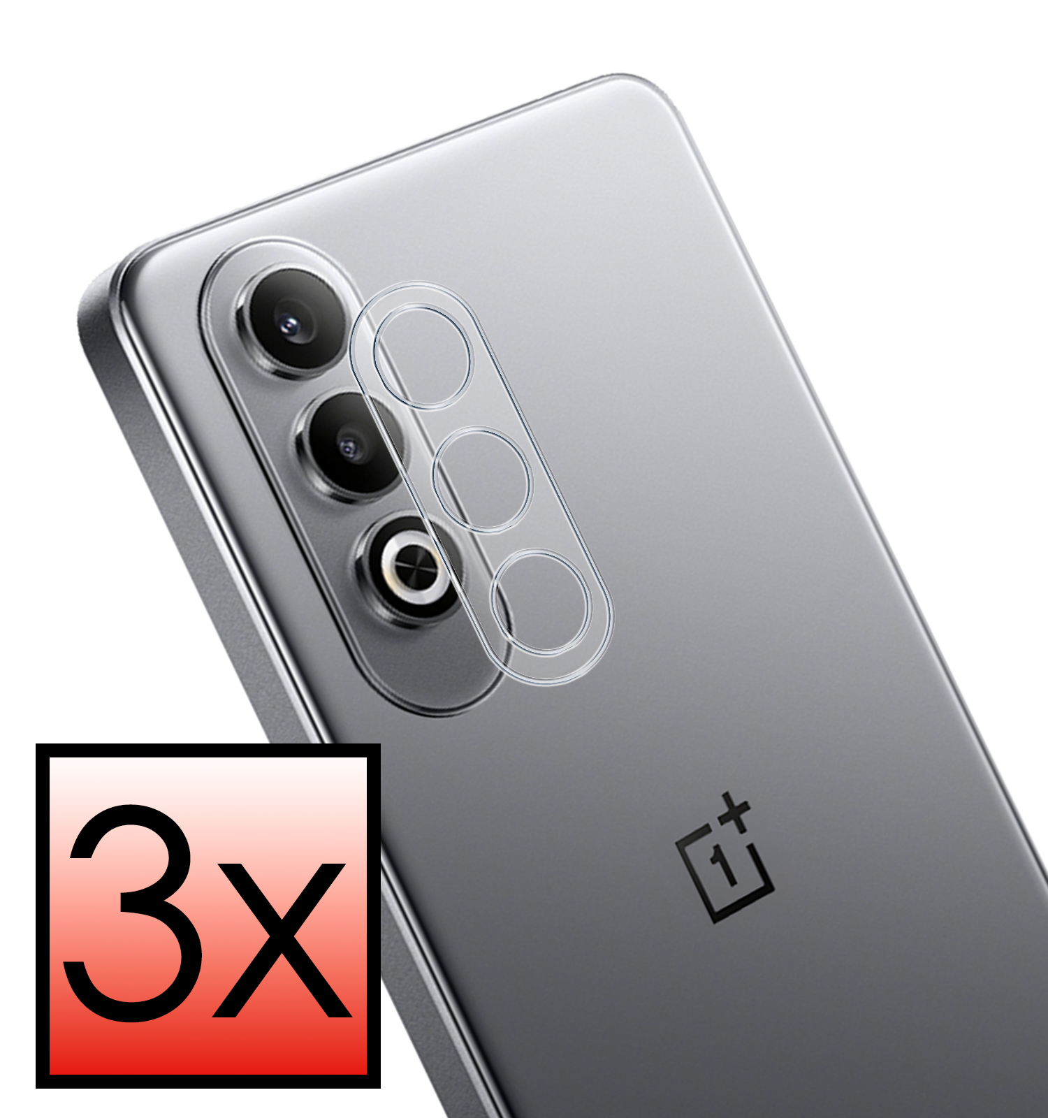 NoXx Screenprotector Geschikt voor OnePlus Nord CE4 Camera Lens Screenprotector Glas - Screenprotector Geschikt voor OnePlus Nord CE4 Screenprotector Camera Protector Gehard Glas - 3 PACK