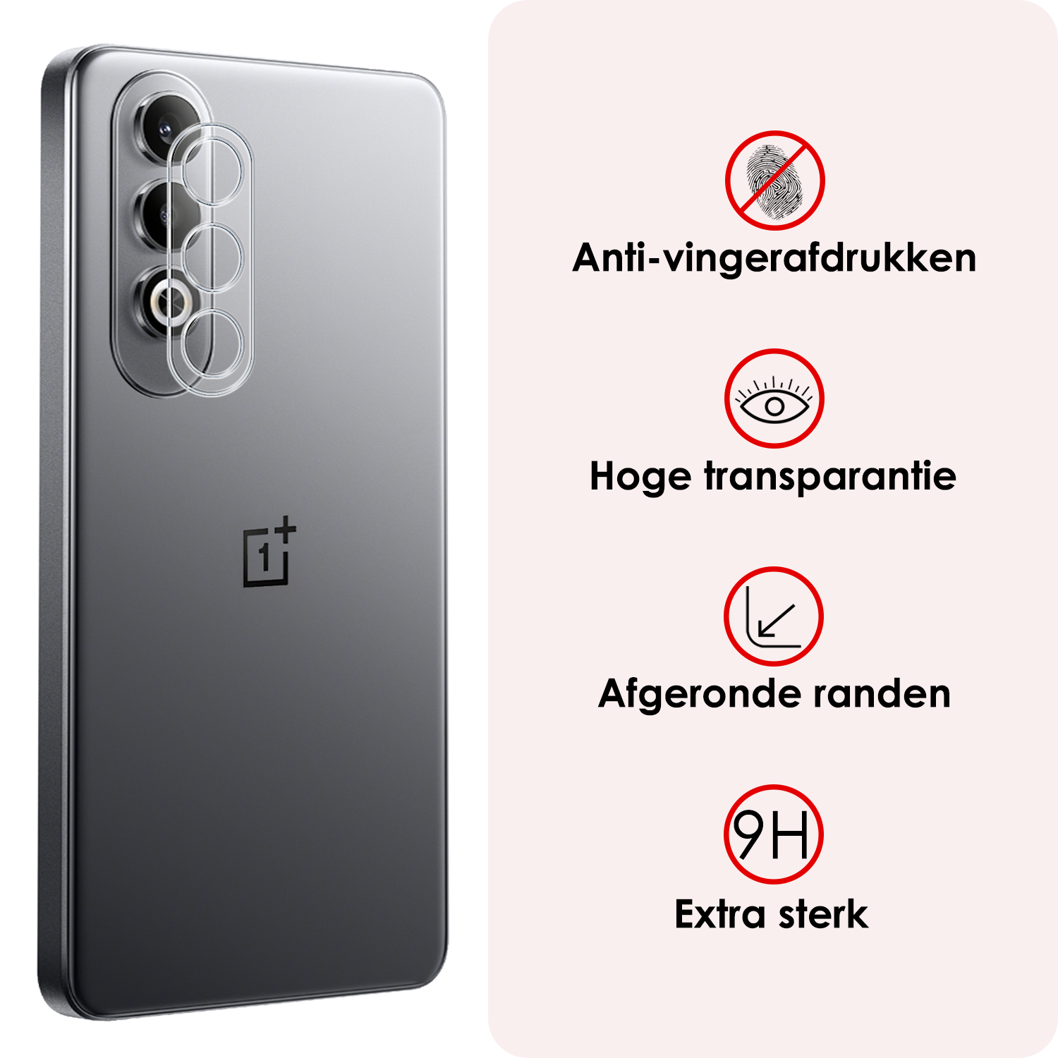 NoXx Screenprotector Geschikt voor OnePlus Nord CE4 Camera Lens Screenprotector Glas - Screenprotector Geschikt voor OnePlus Nord CE4 Screenprotector Camera Protector Gehard Glas - 2 PACK