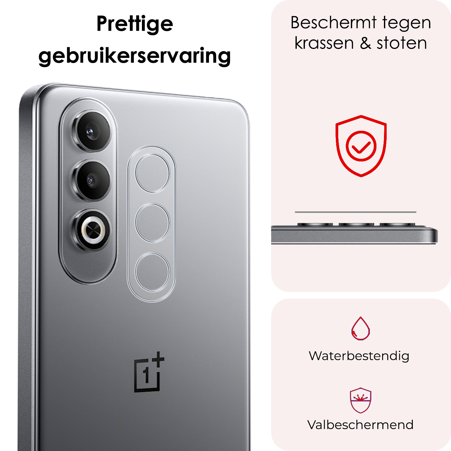 NoXx Screenprotector Geschikt voor OnePlus Nord CE4 Camera Lens Screenprotector Glas - Screenprotector Geschikt voor OnePlus Nord CE4 Screenprotector Camera Protector Gehard Glas - 3 PACK
